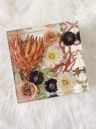 How to preserve flowers in epoxy resin. Gorgeous Real Flower Resin Art Blocks And Accessories By Rejoiceandblossom The Beading Gem S Journal