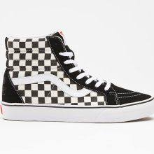 Black And White Checkered High Top Vans I Do Wear These Most Of The Time Chaussure Chaussures Nike Nike