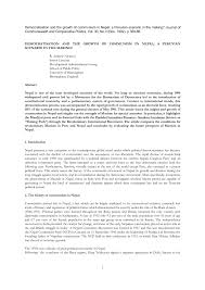 Pdf Democratisation And The Growth Of Communism In Nepal A Peruvian Scenario In The Making