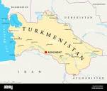 Turkmenistan map hi-res stock photography and images - Alamy
