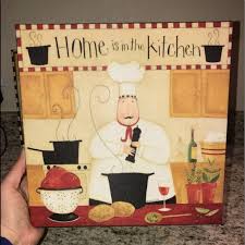 Add a dash of darling to your kitchen with our cute kitchen accessories! Dan Dipaolo Wall Art Fat Chef Kitchen Decor Poshmark