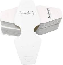Check out my wood veneer earrings tutorial (with free templates) to get. Diy Crafts 200 Pack Jewelry Display Cards Jewelry Card Holder White 200 Pack Jewelry Display Cards Jewelry Card Holder White Shop For Diy Crafts Products In India Flipkart Com