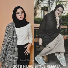 Tambil modis & menutup aurat. Ootd Hijab Style Remaja Home Facebook