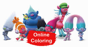 Free printable coloring pages for kids and adults. Trolls Holiday Online Coloring Pages