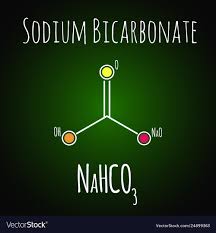 Sodium Bicarbonate Or Baking Soda Chemical Vector Image