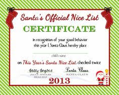 We offer a free online certificate maker that allows you to select any border, edit text, and add images for free. 8 Best Nice List Certificate Ideas Nice List Certificate Awesome Lists Santa S Nice List