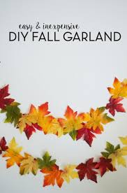 Diy Fall Leaf Garland Sincerely Sara D Home Decor Diy Projects Fall Garland Diy Fall Crafts Diy Fall Garland