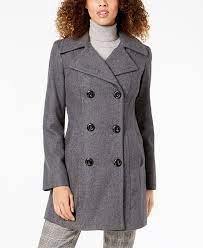 A polished classic, this anne klein peacoat features a. Anne Klein Double Breasted Peacoat Reviews Coats Women Macy S