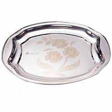 14threshing basket bamboo rice winnowing asian farmhouse wall door drain sieve. Utensils Mall Oval Stainless Steel Rice Tray For Home Size 16 Inch Rs 292 Kg Id 22677017048