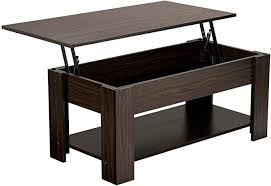Amazon Com Yaheetech Adjustable Lift Top Coffee Table With Hidden Storage Compart In 2020 Coffee Table With Hidden Storage Shelves Modern Living Room Hidden Storage
