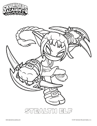About stealth elf skylanders coloring page. Pin On Color Me