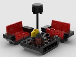I mostly like modern design and thought it would be a fun challenge to make some modern lego room designs. Lego Living Room Furniture Couch Sofa Coffee Table Floor Lamp Cups Accent Jars Ebay