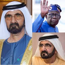 ✈️🎩Mwite 𝗠𝗢𝗛𝗔𝗠𝗠𝗘𝗗 𝗕𝗜𝗡 𝗥𝗔𝗖𝗛𝗜𝗗 umuyobozi mukuru w'umuji wa  𝗗𝗨𝗕𝗔Ï na Perezida wa Nigeria 𝗧𝗜𝗡𝗨𝗕𝗨 ... Rero Dubaï yanse ku  mugaragaro abanya Nigeria bafise imyaka 18 gushika kuri 45 kujayo bafise  VISA y'ingenzi