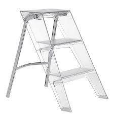 kartell upper stepladder, clear