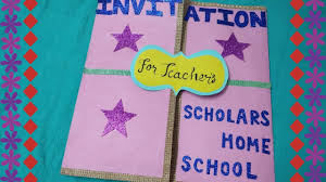 Diy handmade birthday cards for teacher or popup greeting cards for. Diy Farewell Invitation Card For Teachers I Made It For My Seniors Farewell Youtube