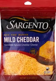 Off the block fine cut shredded cheddar jack cheese brand sargento, format 8 oz, price $4.94. Sargento Mild Cheddar Fancy Shredded Cheese 8 Oz King Soopers