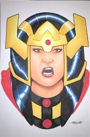 Big Barda, in Mark Schweikert's Kevin Maguire Comic Art Gallery Room