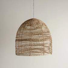 beehive lampshade jute lights statement lighting bamboo light