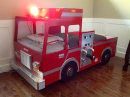 lit pour enfant camion de pompier