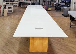 Why your conference table should be white. White Modern Conference Table Paul Downs Cabinetmakers