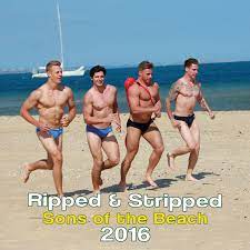 Calendar features athletic, naked, young British men running around on  beach - Outsports