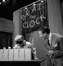 Classic Hollywood | Los Angeles Times - "Beat the Clock," the early TV game  show hosted by Bud Collyer, that presented contestants competing against  time to complete wild and crazy challenges, began