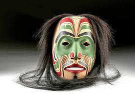 First Nations Wood Mask "tsimshian Moon" Mike Epp