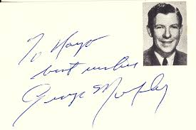 George murphy news, gossip, photos of george murphy, biography, george murphy girlfriend list american actor george murphy passed away on 3rd may 1992 palm beach, florida, usa aged 89. George Murphy Autograph Note Signed Historyforsale Item 34659