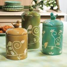 3 Bird Canisters Kitchen Decor Kitchen Decor Apartment Kitchen Decor Kitchen Decor Themes