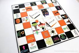 Homemade math board games ideas. Glow In The Dark Halloween Board Game Happiness Is Homemade