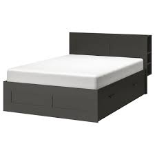 Ikea Brimnes Bed Frame With Storage Headboard Gray Bed Brimnes Frame Gray Headboard Ikea Storage In 2020 Brimnes Bett Bettgestell Verstellbare Betten