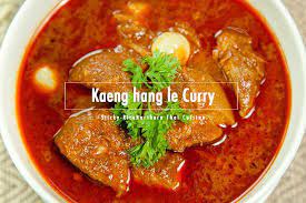 Kaeng hang le is usually made from belly pork, but can be replaced with chicken, beef or fish. Sticky Rice Northern Thai Cuisine Northern Style Hang Lay Curry Gaaeng Hang La Kaeng Hang Le Originates From Myanmar The Origins Perhaps Are Closer To The Northern Thai Border In Myanmar