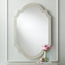 Amazon.com: Noble Park Gabrielle Arch Rectangular Vanity Decorative Wall  Mirror Modern Glam Shiny Silver Leaf Wood Frame 28" Wide for Bathroom  Bedroom Living Family Room Home House Office Entryway : Home &