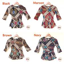 Aplikasi batik sekarang menjadi sebuah. Baju Batik Wanita Modern Batik Kantor Murah Atasan Batik Kerja Olshop Fashion Olshop Wanita Di Carousell