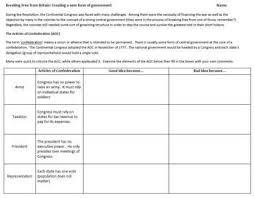 U S History Articles Of Confederation Activity History Articles Confederate History