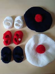 Beret Bebe Marin Petit Mousse De 0 A 3 Mois En Laine Acrylique Avec Pompon Rouge Petit Mousse Une Paire Beret Tricot Bebe Tricot Et Crochet Beret En Crochet