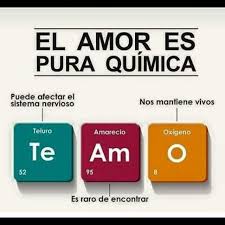 Dopl3r Com Memes El Amor Es Pura Quimica Puede Afectar El Sistema Nervioso Nos Mantiene Vivos Teluro Amarecio Oxigeno 52 95 Es Raro De Encontrar