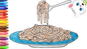 Wie Zeichnet Man Spaghetti Zeichnen Und Ausmalen Fur Kinder Mit Mimi Youtube