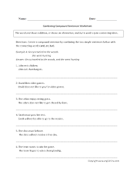 Sentence combining worksheets knowing how to combine sentences is essential when writing. Sentences Worksheets Compound Sentences Worksheets