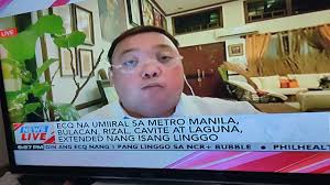 .(ecq) status of the greater manila or the ncr+ bubble will be extended for another week. 2gy Xsalrfmgem
