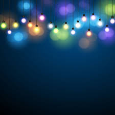 Glowing Lights Colorful Fairy Lights Background Christmas Lights Background Vector Illustration Royalty Free Vector Graphics