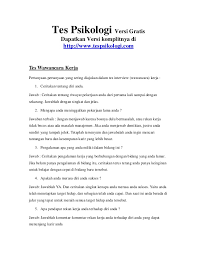 Dec 23, 2014 · kumpulan test psikologi ( kepribadian ) part vii. Tes Psikologi Download Gratis