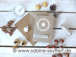 Weitere ideen zu weihnachtskarten, karten basteln, weihnachten karten. Diy Bastelidee Fur Weihnachten Selbst Gemachte Weihnachtskarten Aus Kraftpapier Mit Stern Blog Sabine Seyffert