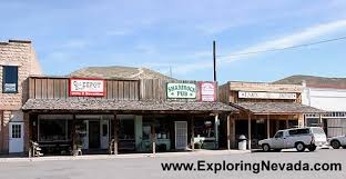 Shaded by beautiful cottonwood trees, the residential area has a friendly hometown. Photographs Of Caliente Nevada Downtown Caliente Photo 1