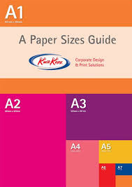 Paper Size Guide A0 A1 A2 A3 A4 A5 A6 Paper