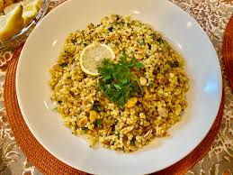 Add stock, cover, reduce heat to low, and cook, stirring occasionally, until couscous is soft and all liquid has been absorbed, about 15 minutes. Israeli Couscous With Almonds Parsley And Lemon Dinner At Sheila S