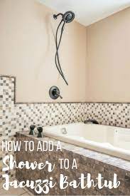 If not, recheck your tub for level. Three Ways To Add A Shower To A Tub Tub Shower Combo Shower Plumbing Bathtub