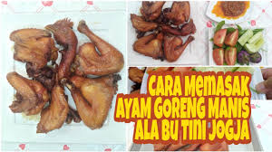 Perpaduan rasa asin ikan dan pedasnya cabe membuat aroma rasa sambel ini sangat nikmat. Cara Masak Ayam Goreng Bu Tini Versi Manda Ayam Goreng Manis Dan Enak Youtube