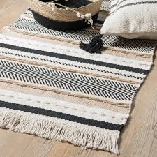 Tapis En Coton Motifs A Rayures 90x150 Pablo Maisons Du Monde Tapis Coton Tapis Maison Du Monde Tapis D Entree