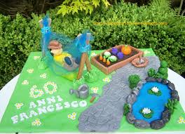 Geburtstag fondant torte geburtstag geschenke zum geburtstag kuchen gartenmotiv kuchen mit fondant backen 3d torten motivtorten. Torte Fondant Garten Geburtstagstorte